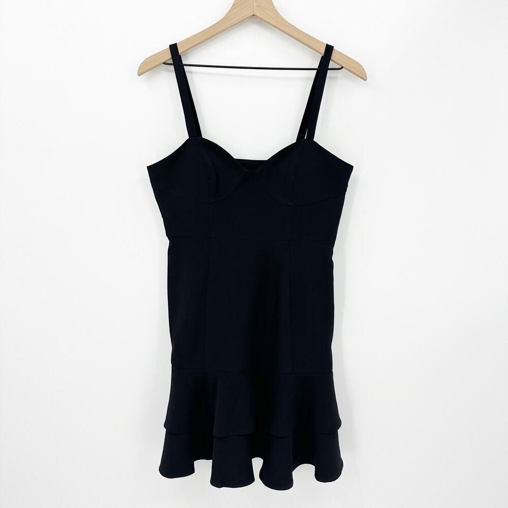 Clover & Sloane Women Mini Dress M Black Old Money Classic Chic Timeless Elegant